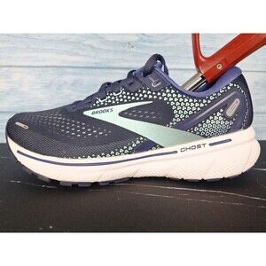 Brooks Ghost 14 Womens Running Shoes Blue Navy Athletic Sneakers Sz 7.5